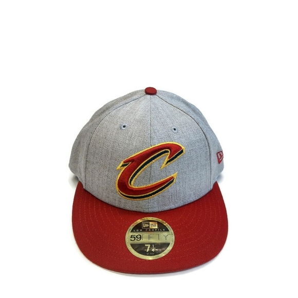 59Fifty New Era Size 7 1/4 Cleveland Cavaliers Fitted Hat Low Profile Cap - Picture 1 of 7